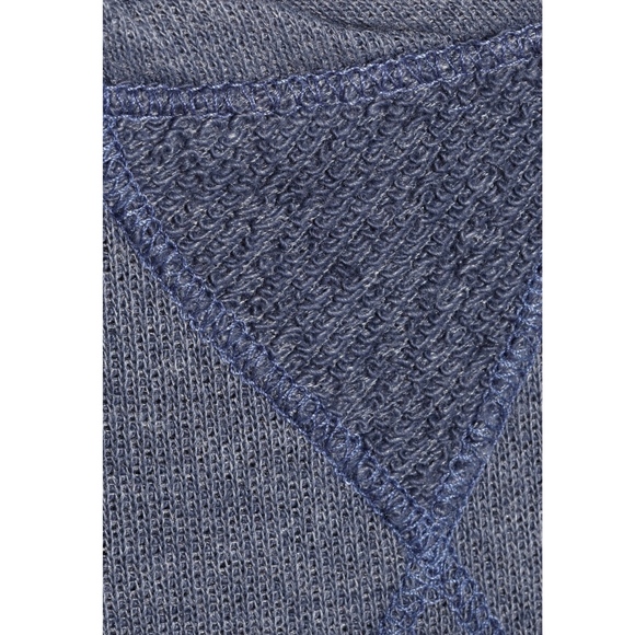 Splendid Blue Contrast Jersey Sweatshirt, Small S - Picture 5 of 6